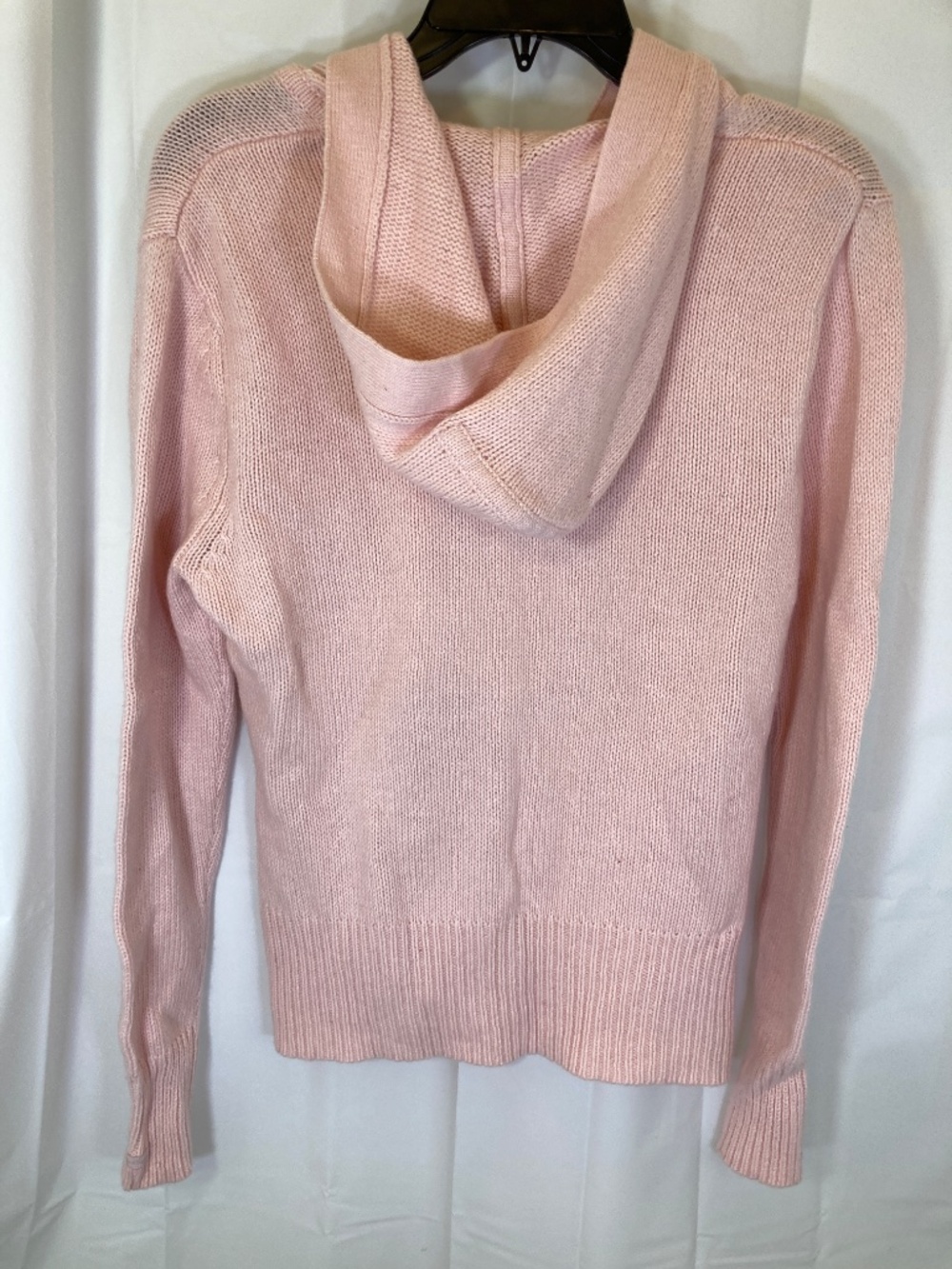 Disney Tinkerbell Pink Cardigan Sweater Sz L Hood Embroidered Accents - Picture 12 of 14